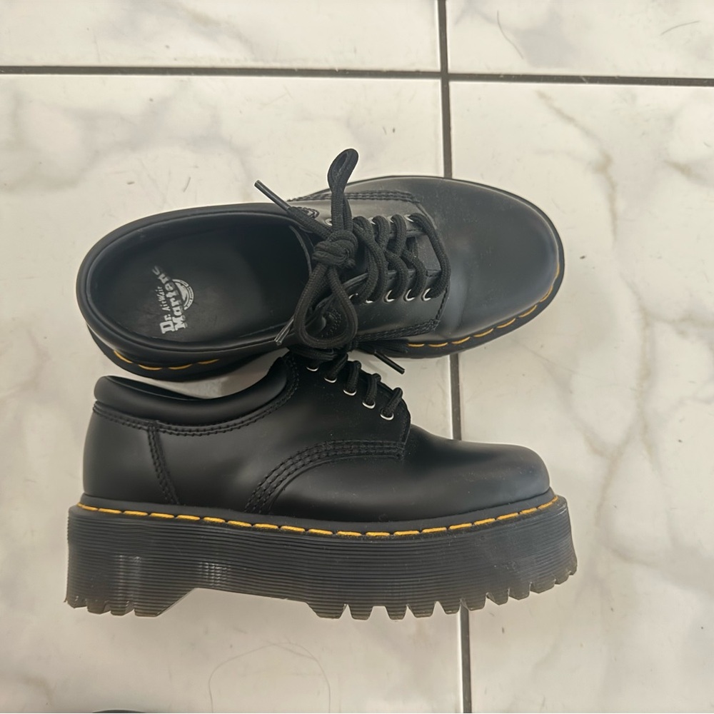 Dr. Martens Black Platform Lace-Ups